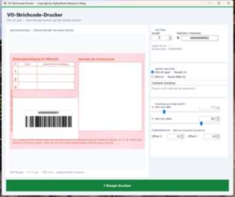 VO-Strichcode-Drucker